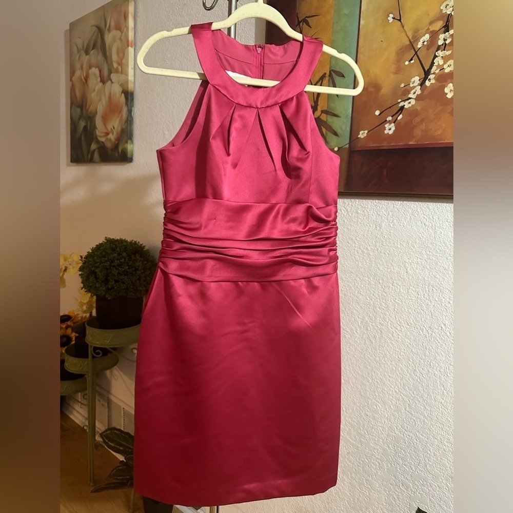 David’s Bridal pink mini dress size 8